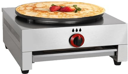 Crepe Machine, 15.7 i kommersiell Crepe Maker Machine, Metangas Pannkaka Stor Kokplatta, Non Stick, För Företag, Sammankomster