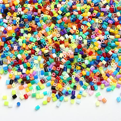 LIHAO 6000 Perles à Repasser 2.6mm Mini Sachet de Recharge pour Enfants DIY Loisirs Créatifs et Décoration Art -Multicolor