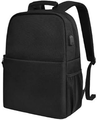 DSLR Digitalkameraväska Vattentät Fotoryggsäck Andningsbar Resekameraväska Män Kvinnor Kamera Vattentät Ryggsäck Lätt DSLR Kameraväska for DSLR Kamera DSLR Kameraobjektiv Och Blixt(C Large Black)