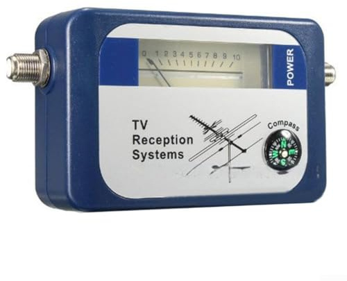 Feeshoppher TV Antenna Signal Meter 95DT DVB-T Antenna Signal Finder Terrestrial TVs Antennas Signals Power Strength Meter TVs Reception Detector Digital TV Signals Strength Detector Pointer