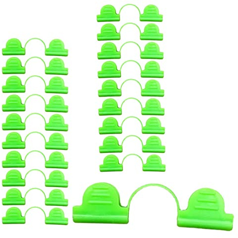 20 Pezzi Morsetti per Pellicola per Serra Morsetti per Pellicola per Serra Morsetti per Tubi Accessori per Copertura Serra Morsetti per Tubi per Fissa, 7mm