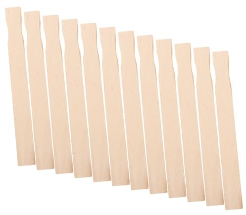 CHICAMPERA 12 St Träblandningspinnar för Färg Långa Robusta Björkstav för Blandning av Epoxi Målarfärg och Diy-projekt Återanvändbara och Splinterfria Träomrörare