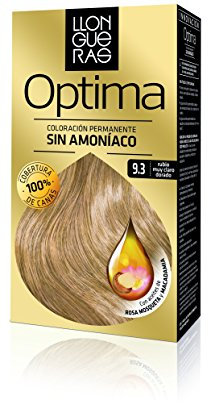 Llongueras Optima Tinte de Cabello Permanente sin Amoniaco Tono #9.3 Rubio Muy Claro Dorado