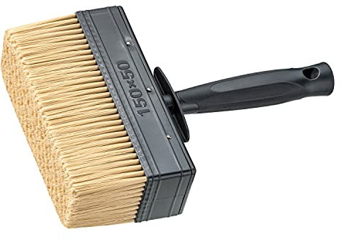 Brocha de superficie para pintura pared (150 x 50 mm, cerdas troqueladas, clara)