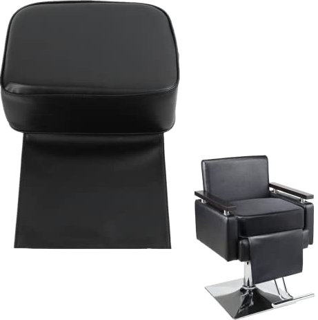 Nicoone Seggiolino rialzo per salone, parrucchiere e barbiere, cuscino per bambini, per taglio dei capelli, attrezzatura per spa (nero)
