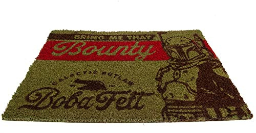 Star Wars Door Mat (Bring Me That Bounty Design) Coir Doormat, Outside and Inside Door Mat 40cm x 60cm, Gifts for Men and Women - Official Merchandise