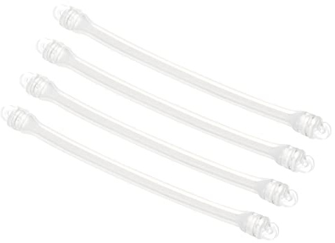 PATIKIL 4 Paquete Tenis Amortiguador Silicona Blanco