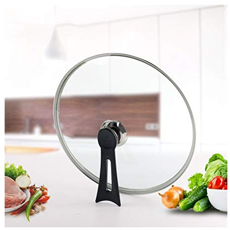 Pannlock Byte av pannlock Transparent glaskastrulllock för att passa alla sås- och stekersättningslock (klar 26cm)