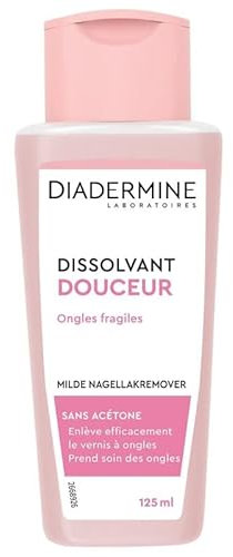 Sans Marque - Dissolvant douceur pour ongles fragilisés et sensibilisés - 125ml - Solution efficace pour retirer le vernis à ongles sans agresser les ongles et cuticules - Lot De 4 - Vendu Par Lot