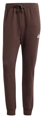 Adidas Homme Essentials Fleece Regular Tapered Pants, Shadow Brown F23, S