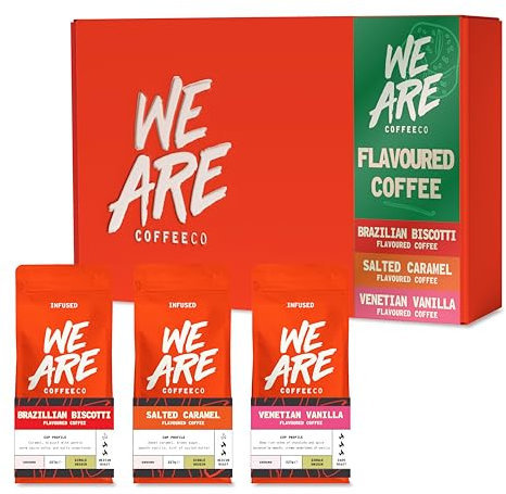 We Are Coffee Co - Flavoured Coffee Beans Collection Series | 3 x 227g Whole Bean | Assorted Roast Selection | 100% Arabica | Freshly Roasted in the UK