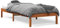 Willood Massivholzbett, Bett Holzbett für Schlafzimmer, Bettgestell Bettrahmen mit Lattenrost, Einzelbett/Zweibett Schlafzimmerbett, ohne Matratze Wachsbraun 90x200 Kiefernholz