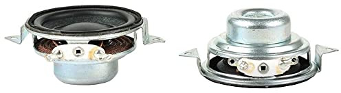 2 altavoces portátiles de 40 mm de 2 ohmios, 5 W, 16 núcleos, altavoces multimedia de graves para cine en casa