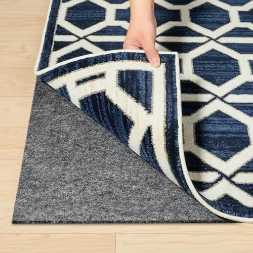 Filz-Teppichunterlage mit Rutschfester Gummiunterseite, 70 x 140 cm, Unterlage für Teppiche, Schutzpolster für Hartholzböden, hält Teppiche an Ort und Stelle, weich und siche