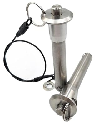 1pc goupille de verrouillage à tête sphérique en acier inoxydable Diamètre 20mm, Longueur de serrage 50mm