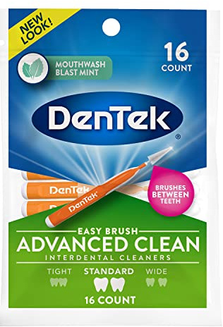 DenTek Easy Brush Interdental Cleaners, Mint, 16 Count