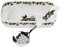 Portmeirion Home & Gifts Cranberry Dish & Slotted Spoon, Ceramic, Multi-Colour, 11.4 x 20.5 x 5.5 cm