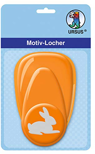 Ursus 19480023 Perforatrice à levier Motif lapin Orange 25,4 mm