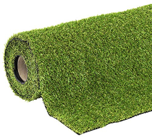 Windhager konstgräs YORK gräsmatta 100 x 400 cm vattentät med dräneringsfunktion för balkong och terrass, UV-beständig, lugghöjd 20 mm, 06710