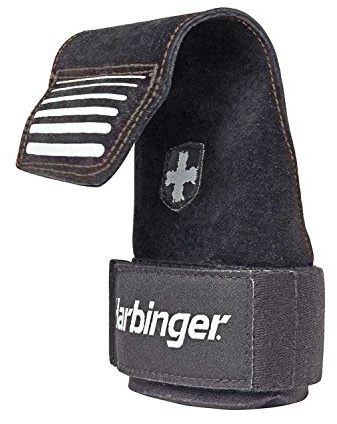 Harbinger Lifting Grips Hebegurt für Handgelenkschutz, Gewichtheben, Krafttraining, Schwarz, blacks
