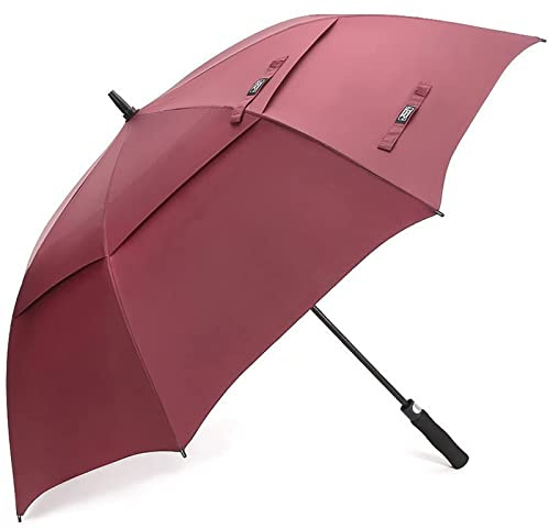 G4Free 47/54/62/68/72 Inch Regenschirm Groß Stockschirm Sturmfest Golf Schirme Automatik Regenschirm XXL für Herren Damen Doppelt Überdachung Belüftet