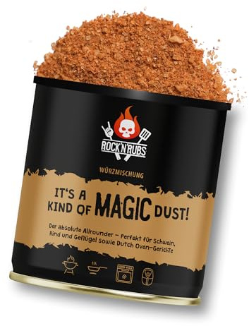 ROCK'N'RUBS - It's A Kind Of Magic Dust - Allrounder-Würzmischung mit Meersalz & Ingwer - 170 g Dose