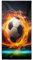 Zomer Strandtuch Groß 90x180 cm Badetuch Hochwertiges Schnelltrocknend Sandfrei, Mikrofaser Beach Towel, Reise Urlaub Schwimmen Campin Saunatuch mit Das Feuer des Fußballs