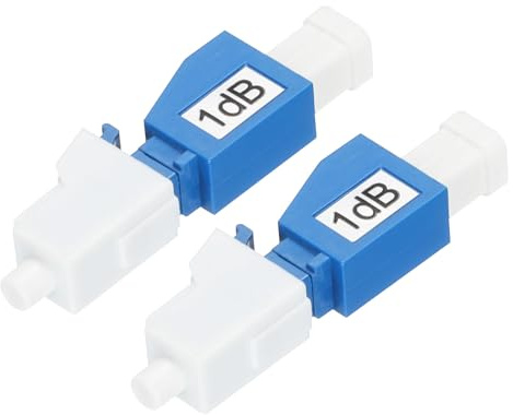 QUARKZMAN 1dB LC Fiber LC/UPC SM enkelläge fast fiberoptisk dämpare hane till hona för optisk överföring 2 st