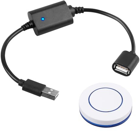 Interrupteur à télécommande USB, DC 5 V USB, télécommande sans fil, télécommande USB avec lignes de contrôle, interrupteur USB, télécommande sans fil pour petite veilleuse Fan bande lumineuse LED