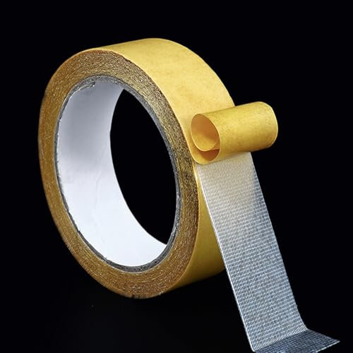 Cinta de tejido multifuncional de doble cara, cinta adhesiva para alfombras, extra fuerte, cinta adhesiva de doble cara, 3 cm x 10 m, cinta adhesiva de doble cara con alta adherencia para alfombras,