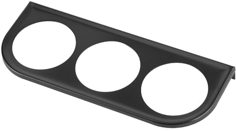 52 Mm / 2 Pouces à 3 Trous Triple Pondin d'instrument Shell Gauge Montage du Support Car Metter de Tableau de Bord (BLACK)