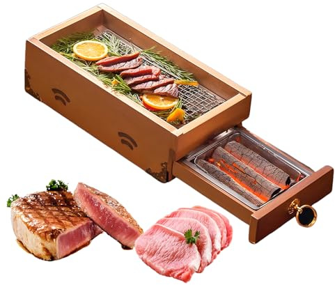 BBQ grillrökbox för gas- och kolgrillar – perfekt för rökning av kött och biffar – perfekt för restauranger och grillälskare