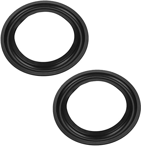 Generic Borde de Goma para Altavoz, Repuesto Duradero para Subwoofer de 5, Pieza de Reparación de Espuma Negra para/Swans, 2 Piezas para Entusiastas del Bricolaje (5 Pulgadas (135 Piezas))