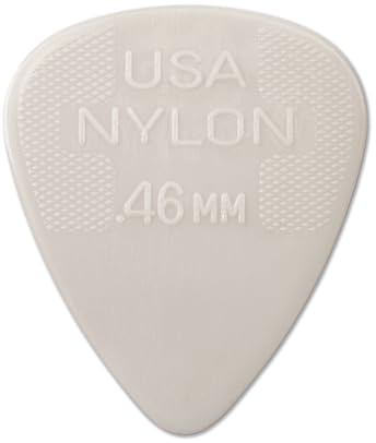 DUNLOP Nylon Standard 0,46 mm blanc, pack de 12 médiators (44P046)
