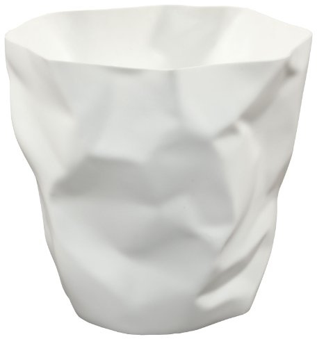 Modway Lava Trash Bin in White,12.5 L x 11.5 W x 11.5 H