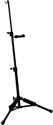 Classic Cantabile VS-10 Violinenständer Stativ für Violine Geige (3-Bein-Konstruktion, Bogenhalter, Einhängbügel und Auflagebeine gepolstert, Bügel mit Sicherheitsverschluss) schwarz