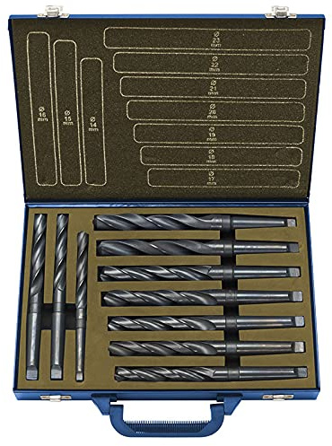 ASSORTIMENTO DI 10 PUNTE ELICOIDALI ATTACCO CONICO P057 FERVI