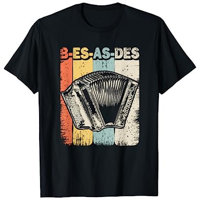 Retro Steirische Harmonika Ziehharmonika B-Es-As-Des T-Shirt