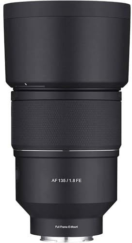 Rokinon AF 135mm F1.8 Telephoto Lens for Sony E Mount – Full Frame Autofocus, Ultra-Sharp Optics, Custom Switch, Focus Hold, Video Ready, Weather Sealed, Shallow Depth, Low-Light Portrait Lens