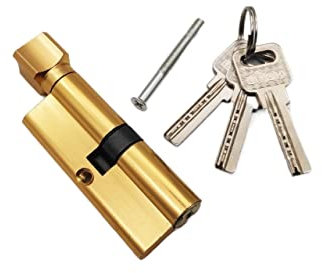 Bombin Cerradura Cerradura de cilindro de puerta sesgada 70mm 3 llaves de entrada antirrobo Ab Bloqueo de la puerta Cerradura de dormitorio interior for 35- 50 mm de espesor Cerradura Antibumping