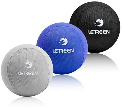 LETREEN 3er-Set Stressball für Erwachsene, Gel Antistressball mit verschiedenen Stärken und Größen, Anti Stress Bälle für Konzentration, Knetball Spielzeug