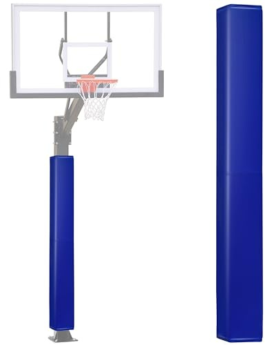 PHENEPUS Basketball Pole Pad Square, 6 FT Tall Weatherproof Protective Padding, 2 Thick Heavy Duty Safety Pole Pads for Player Protection, Fits All 6x6 Inch Square Basketball Hoop Pole Systems