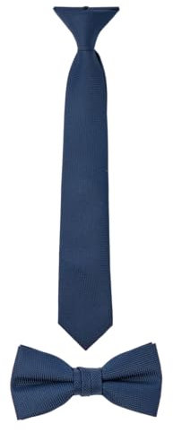 NAME IT Jungen Nkmfrode Multipack Krawatten & Fliegen-Set, Dark Sapphire, M/L (2er Pack)