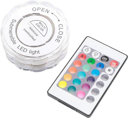 Stock Líder-Luces Sumergibles Para Piscina Con Control Remoto, Rgb Multicolor, Impermeables Y A Prueba De Agua Con Mando, Iluminación De Piscina, Impermeable, Sumergible
