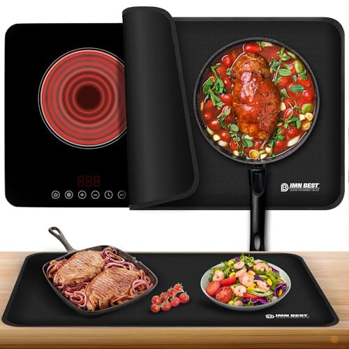 Feuerfeste und wasserdichte Herdabdeckplattenabdeckungen 75x53cm, Elektroherdabdeckung, Flache Ofenabdeckung, Glasplatte, Herdabdeckung, Keramik-Glas-Kochfeldschutz