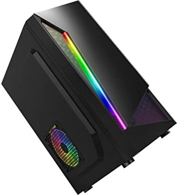 Angoily Desktop Computer Case Side Host Box Atx Matx Motherboard Chassis Gpu Support