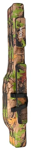 Lawnrden Cassetta della Canna da Pesca, Custodia per canne da Pesca, Borsa per Attrezzatura Impermeabile da 59 Pollici con 3 Scomparti, Borsa Portatile per Esterno, Viaggio