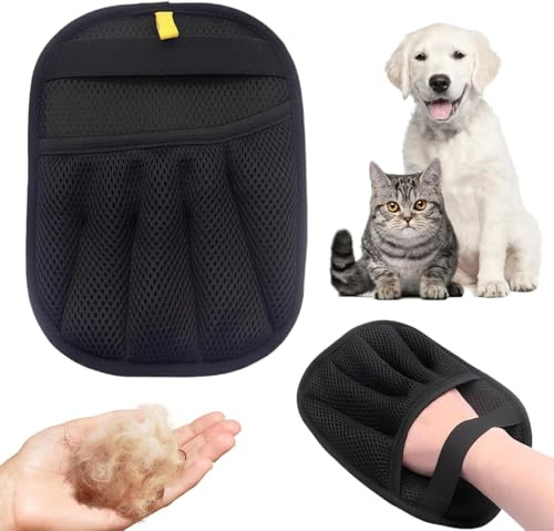 STOAT®Guantes Eliminador de Pelo para Perros & Gatos 2025 - Electroestático para Toilette, Sofá, Alfombra, Asiento Coche, Ropa, Cama (1 Guante para Quitar Pelo a Mascotas)