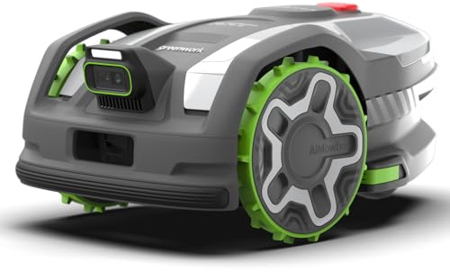 Greenworks C6 Vision+RTK Tosaerba Robot Senza Filo Fino a 600 m², Mappatura Automatica, Rilevamento Ostacoli 3D-ToF (Giorno & Notte), Gestione Multi-Zona Tramite App, Garanzia del Produttore 3 Anni