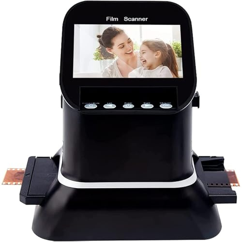 Film Scanner - 120 High Resolution Digital Film Converter, Converts 35mm, 135, 126, 127 Negatives and Slides to JPEG, Supports Image Preview